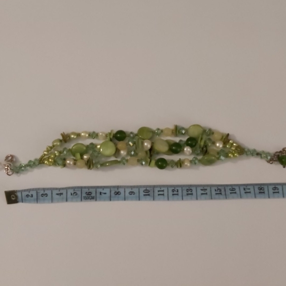 Lemon Quartz, Pearls & Mother of Pearls Bracelet - Picture 5 of 6